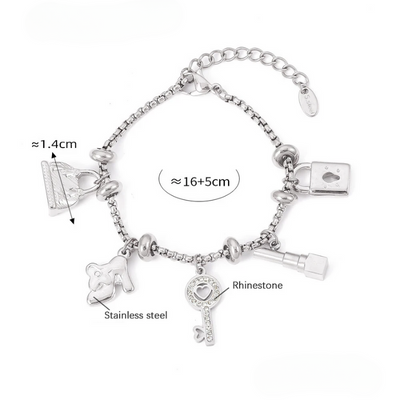 Anneliese | Stilvolles Charm-Armband