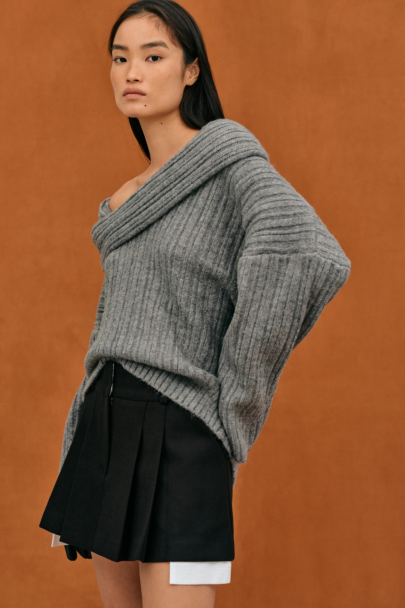Elena™ Off-Shoulder Strickpullover