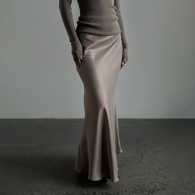 Cordelia - Satinrock mit Fishtail-Silhouette