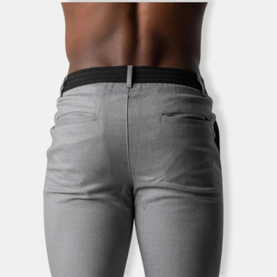Herren Lässige Slim Fit Hose | Mit Seitentasche