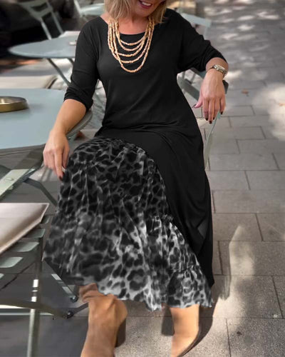 RAFFAELLA | Asymmetrisches Kleid mit langen Ärmeln und Tüll-Effektrock für einen eleganten und einzigartigen Look