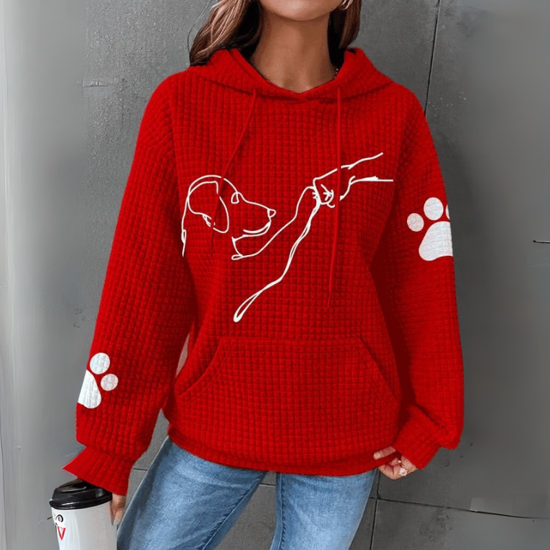 Damen Pullover | Kapuzenpullover mit Aufdruck