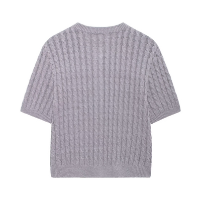 Lucinda - Zeitgemäße Strickjacke mit aktuellem Rundhals