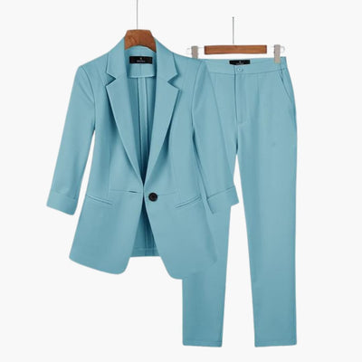 Elegantes Blazer- und Hosen-Set für Frauen - Perfekter Anzug
