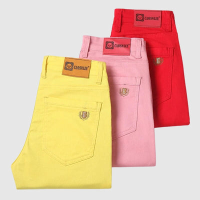 Herren Sommer Farbene Hosen | Reguläre Passform