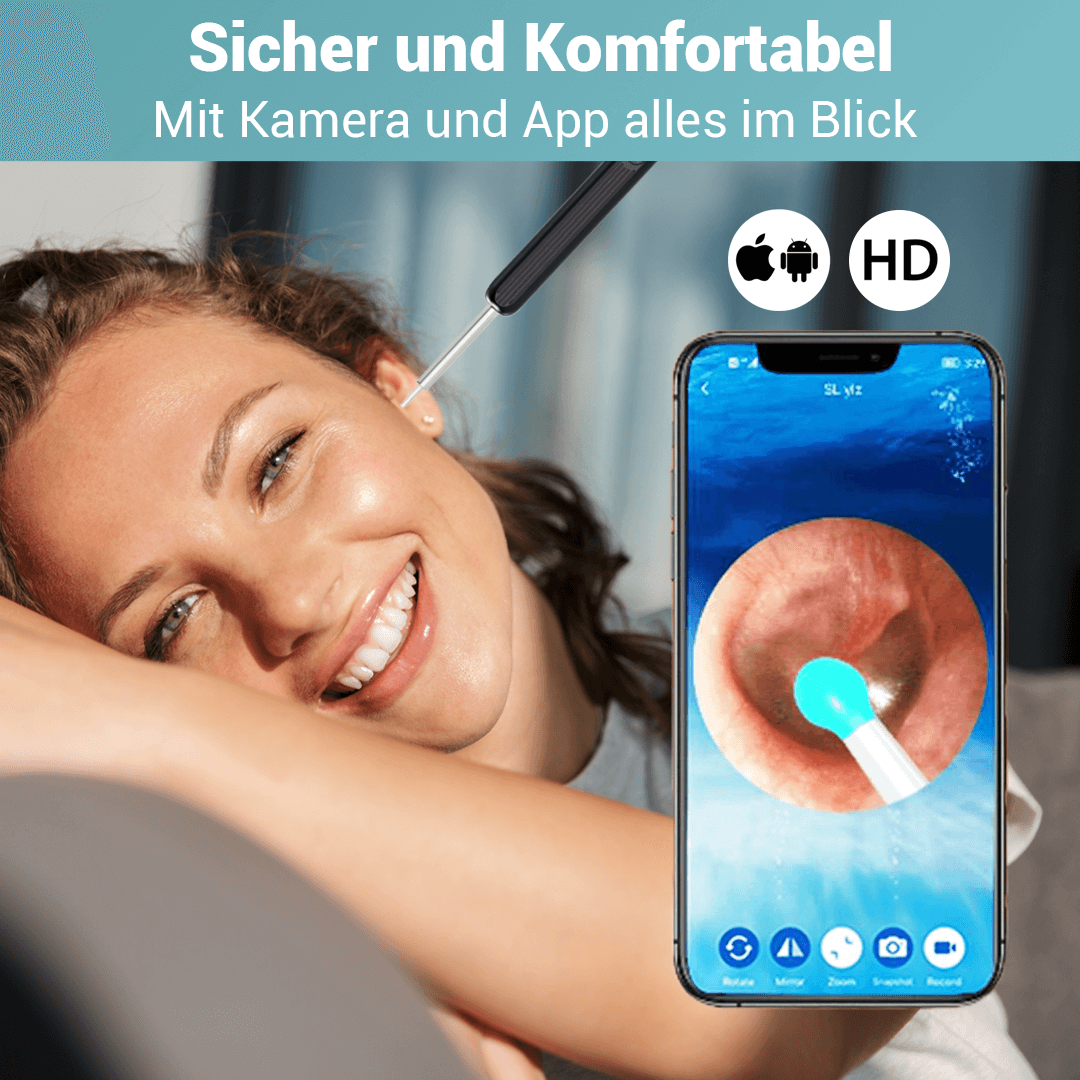 HearTech™ - neuartiger Ohrenreiniger mit Kamera