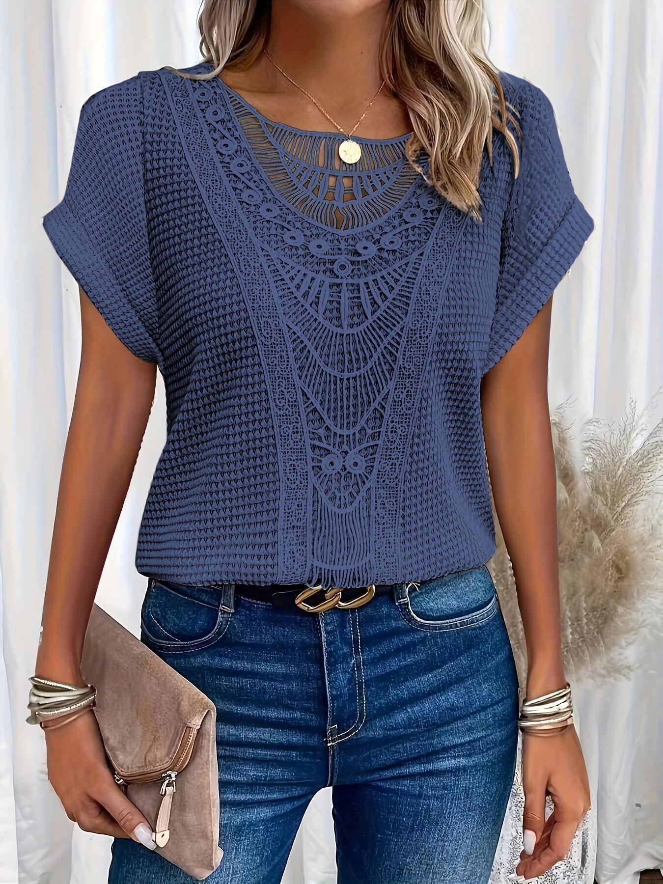 Beatrix - Damen-Shirt mit Rundhalsausschnitt aus Bio-Baumwolle