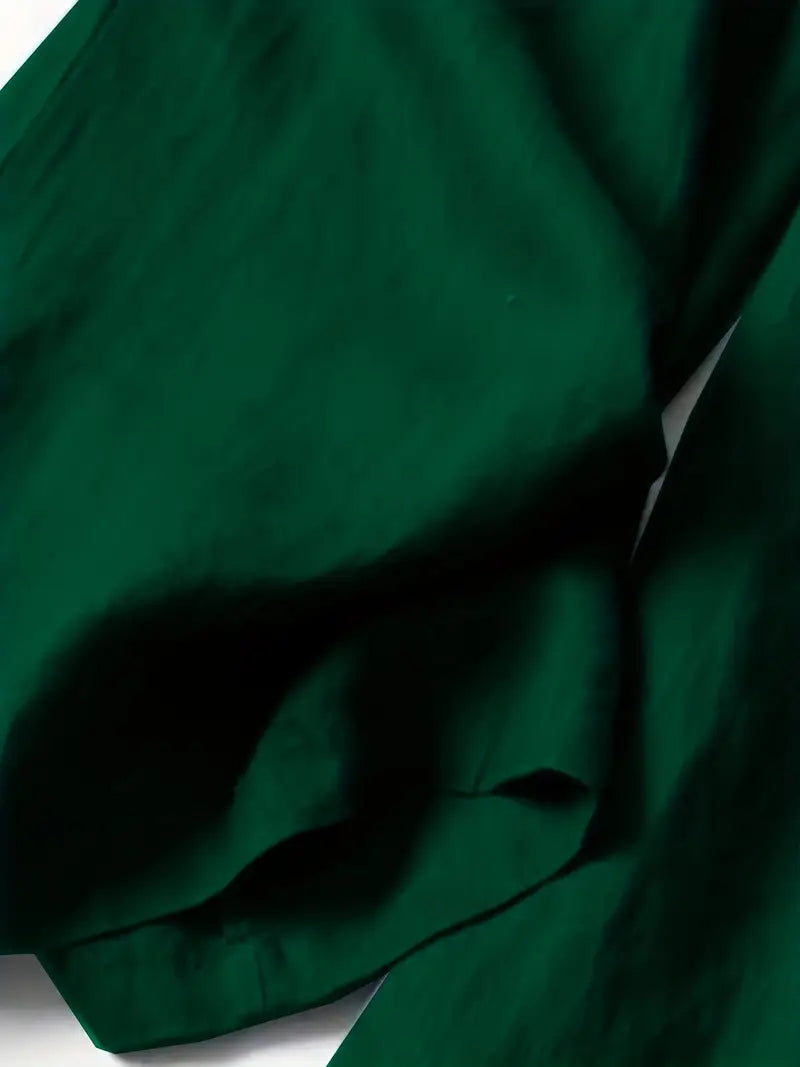 Anina - Weite Beine Leinen Hose