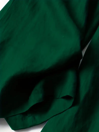 Anina - Weite Beine Leinen Hose