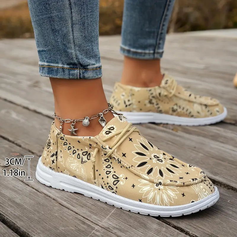 Isavella – Lässige Sommer Schuhe Mit Blumenmuster