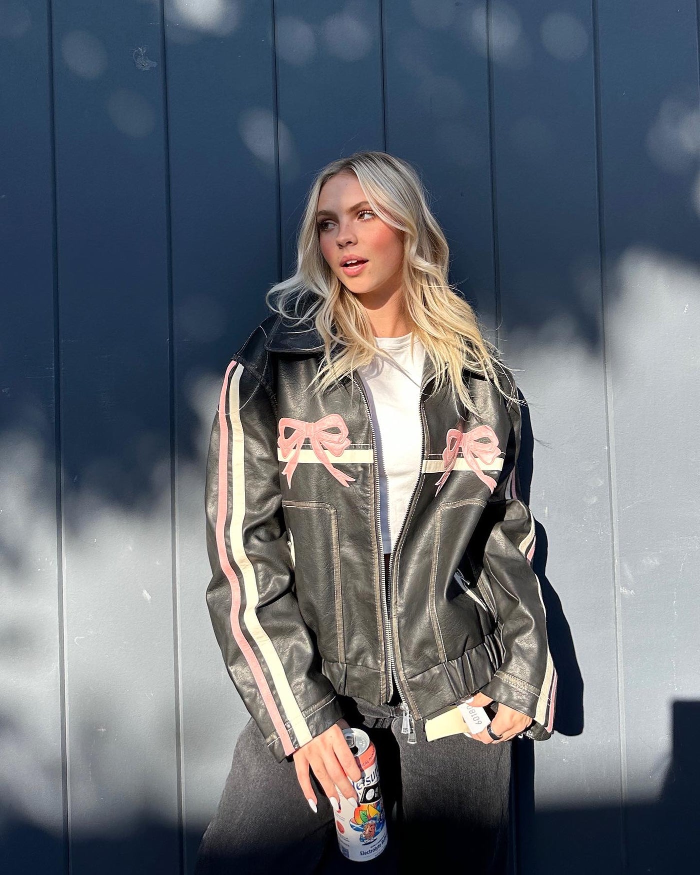 DiDi - Lederjacke mit Krawatten