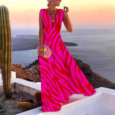 Diana – Modisches Kleid mit mittlerer Taille und einfarbigem Design