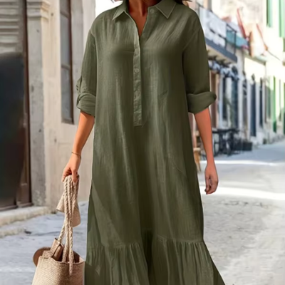 Magda – Luftiges Hemdblusenkleid für einen stilvollen Sommer