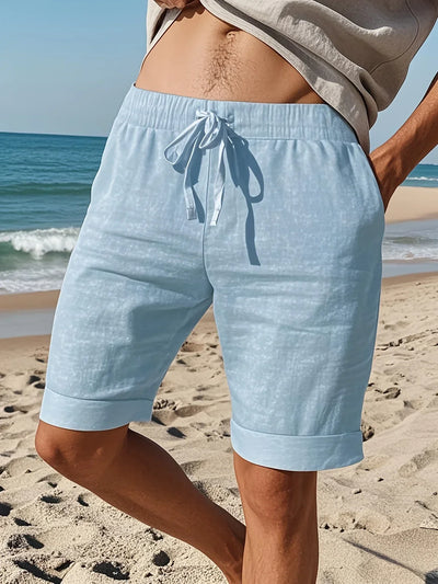 Callan – Lässige Leinen Shorts Mit Tasche