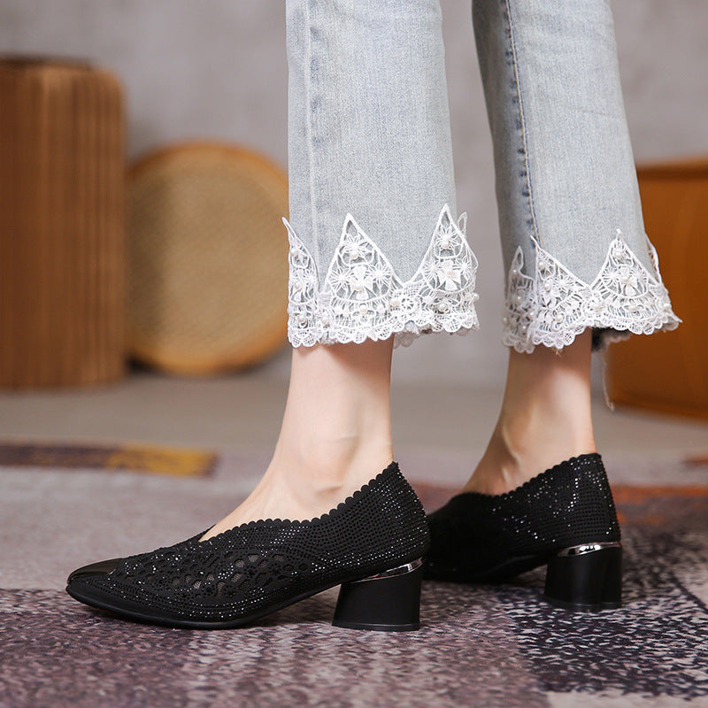 Jennifer – Hohle Netz Hot Drilling Pumps für Damen