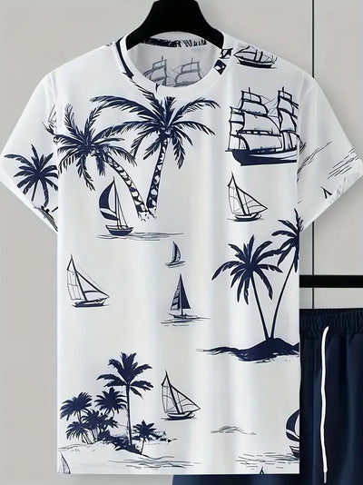 Barea – Elegant Sommer Zweiteilig Gedruckt  Set