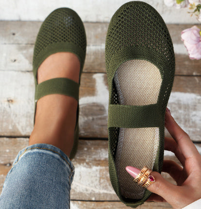 Sandra – Atmungsaktive Damen-Schuhe aus veganem Material mit offenem Design