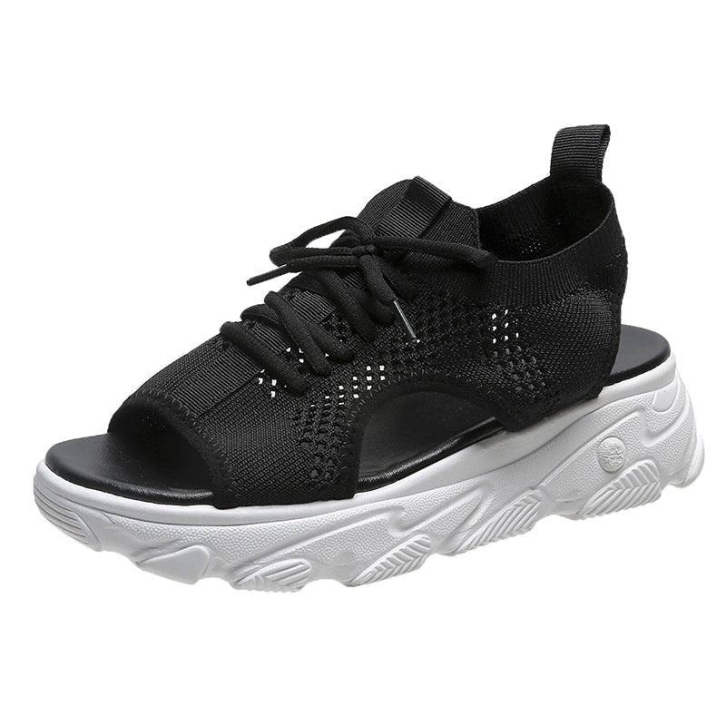 Lisa – Modische flache Sandalen mit dicker Sohle und atmungsaktivem Netz für den Sommer