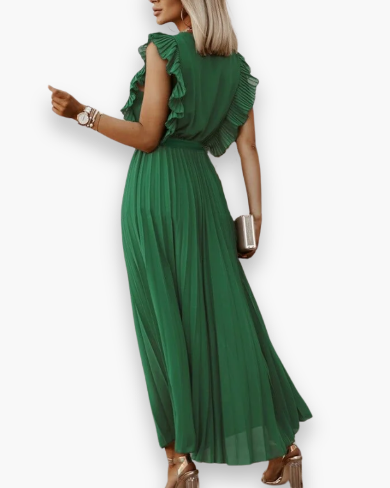 Damen Elegantes Bohème Kleid | V-Ausschnitt