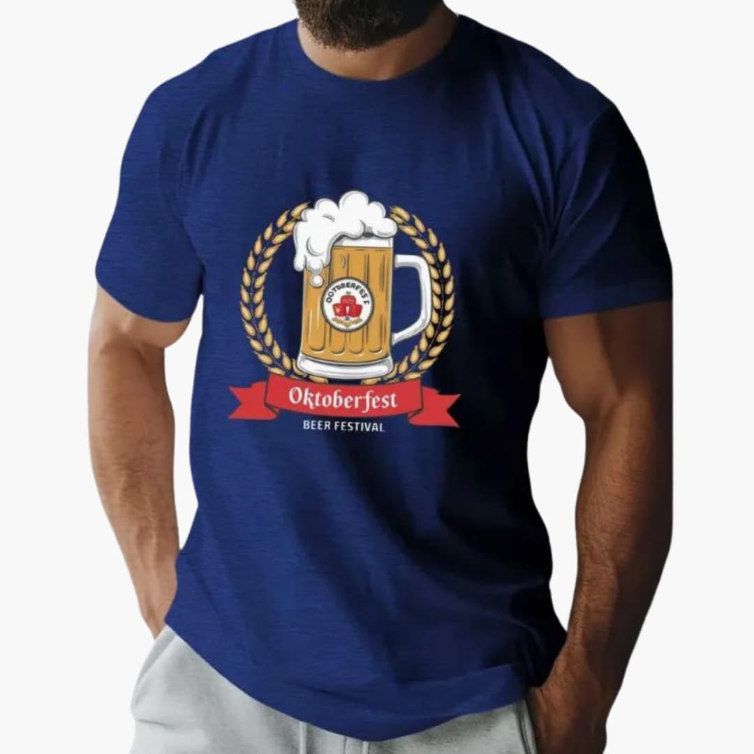 Oktoberfest 2025 Motiv T-Shirt für Herren