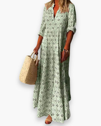 Damen Elegantes Maxi Kleid | Boho Abendkleid