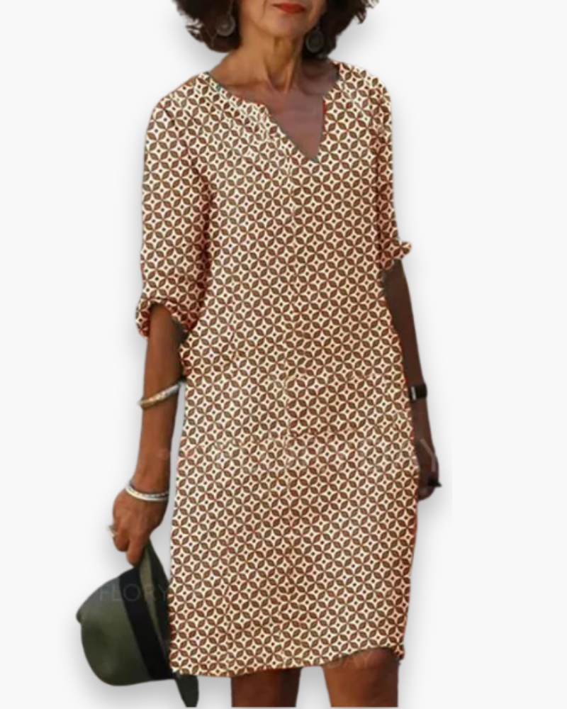 Damen Elegantes Lockere Kleid | Sommer