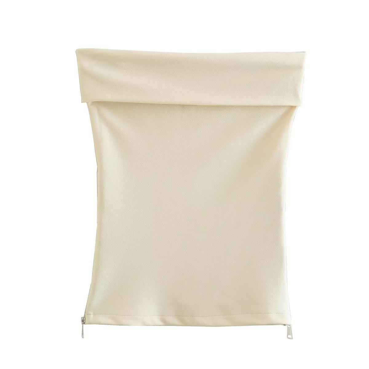 Persephone - Anliegendes Top mit markantem Reißverschluss