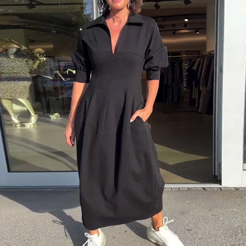 Karolin | Bequemes Langes Kleid