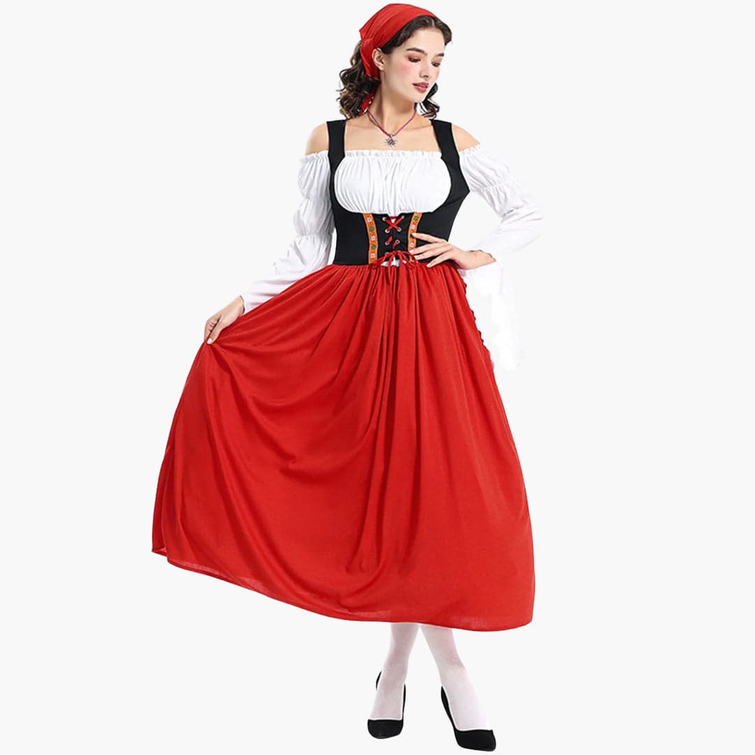 Besticktes Dirndl Mieder für Damen - Oktoberfest 2025