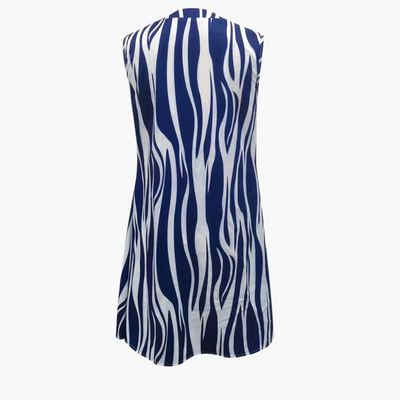 Gestreiftes Minikleid - Ärmelloses Damenkleid für den Sommer