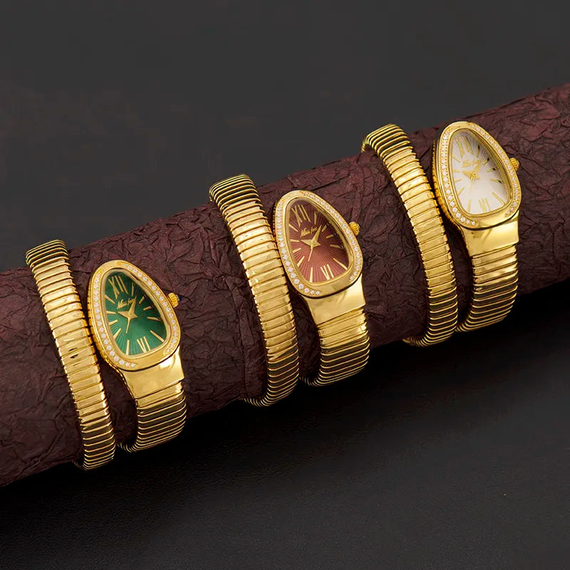 Edelstahl Schlangen Armbanduhr Nr. 351