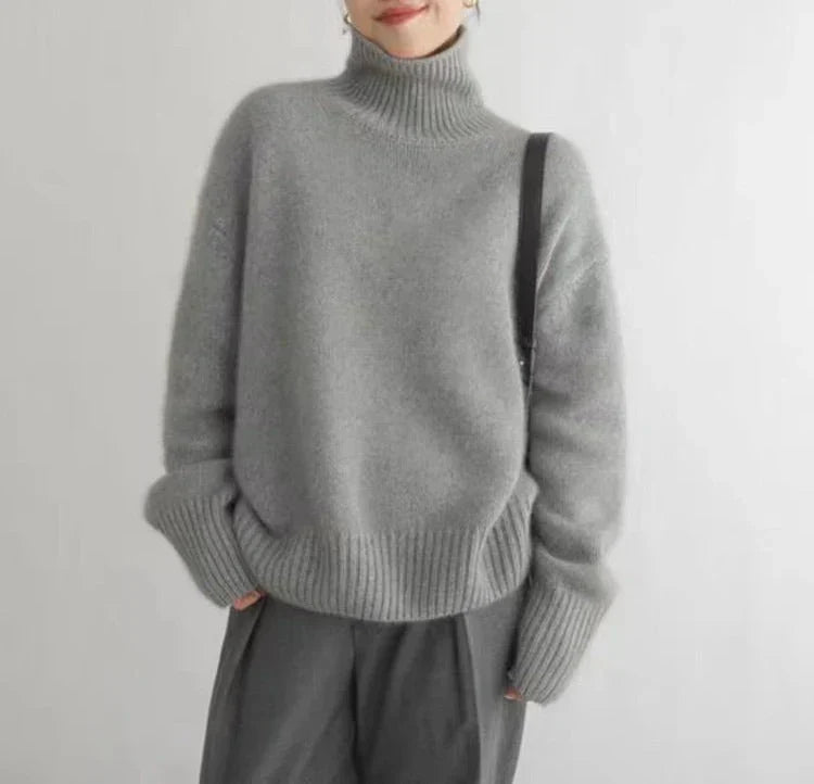 LOTTIE™ | CASHMERE-PULLOVER MIT STEHKRAGEN