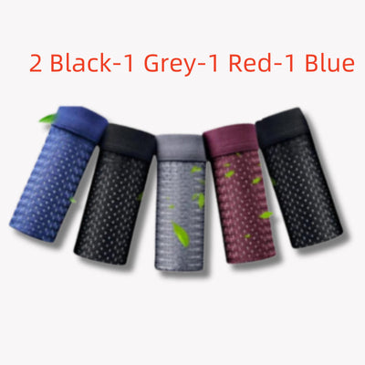 Rowan – Hochwertige Herren-Boxershorts aus Eiskrepp mit Mesh