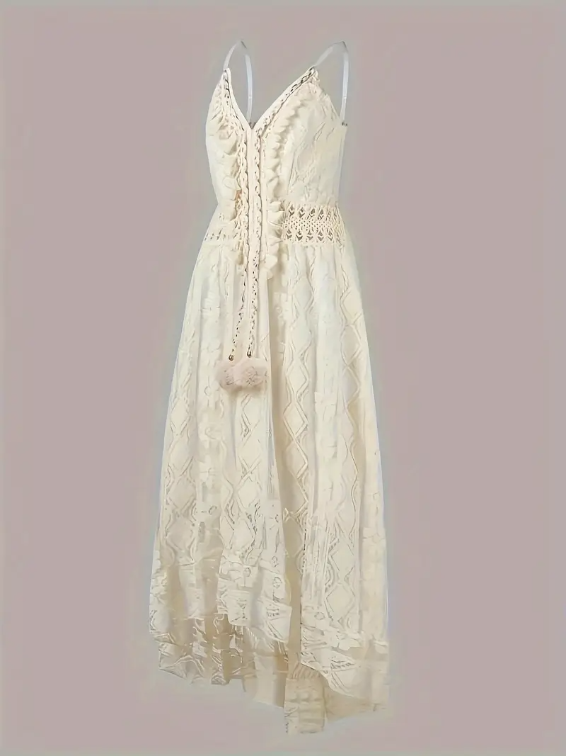 Margot | Lace Boho Midi Dress