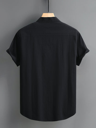 Tejada - Lässiges Baumwollhemd Mit Tasche