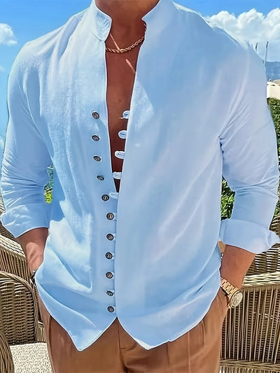 Shayne - Leichtes Hemd Aus Baumwoll Leinen Mit Langen Ärmeln