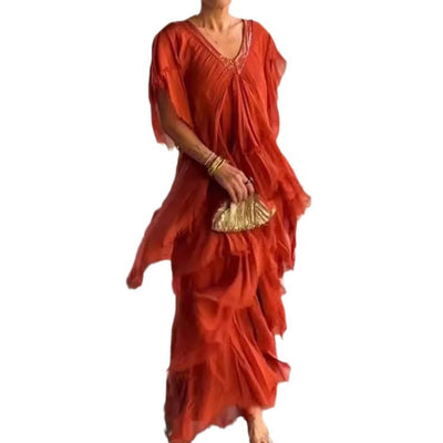 Ruby – Lässiges Slim-Fit Pulloverkleid in Solid-Farbe