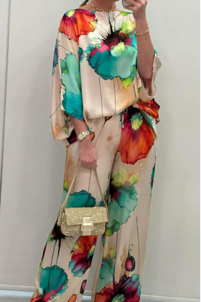 Jade Elegantes Zweiteiliges Set mit Farbakzent für Damen