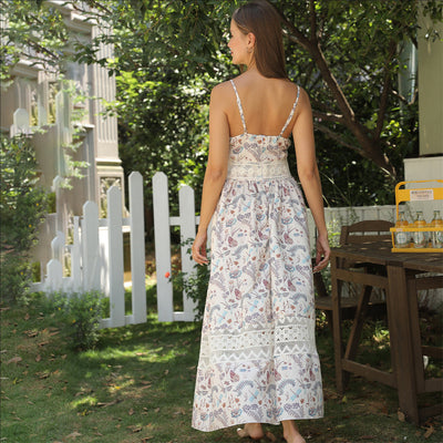 Alice – Ärmelloses Blumenkleid mit Trägern