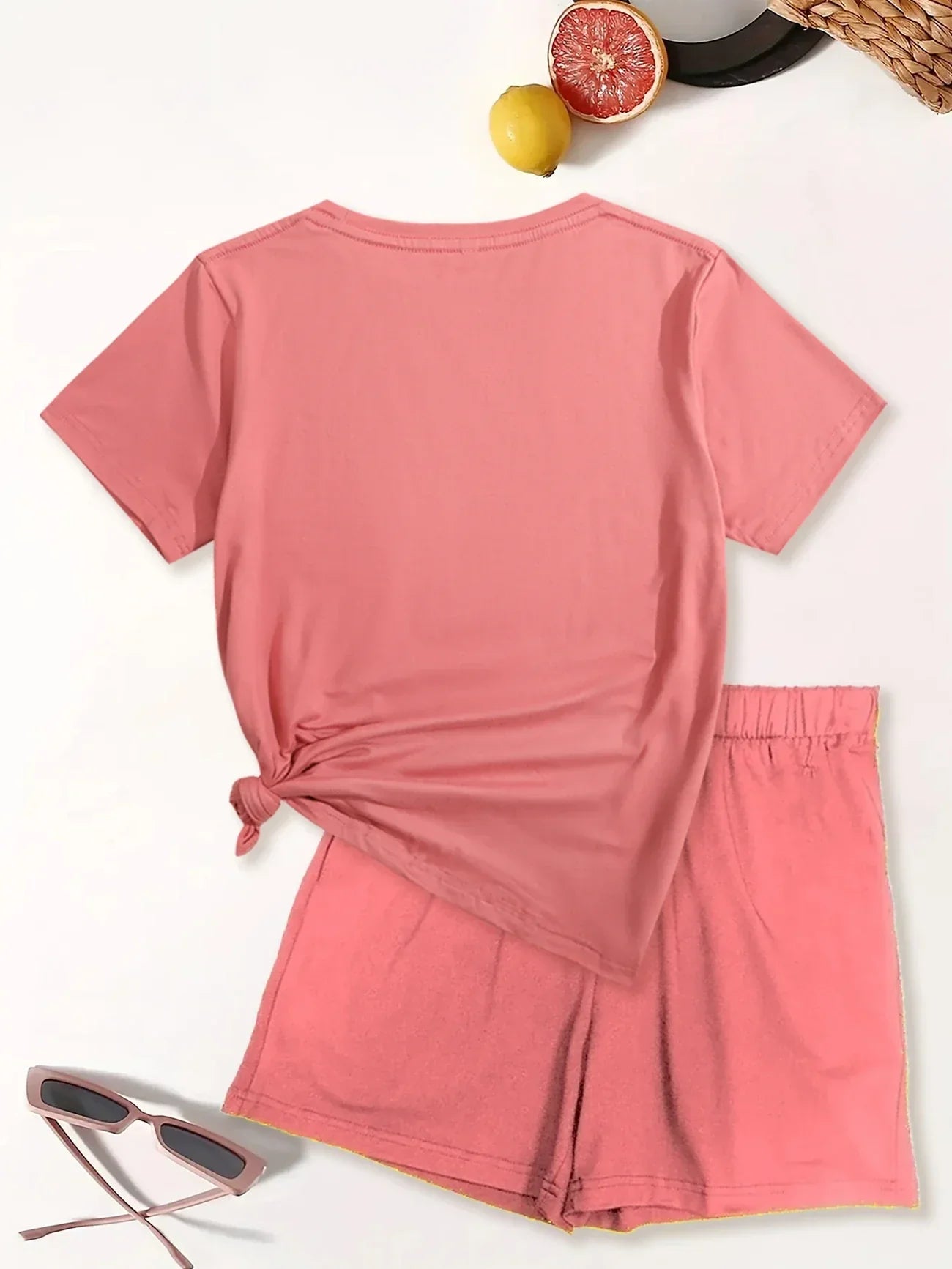 Lyra – Lässiges Zweiteiliges Set Mit Grafik Drucken