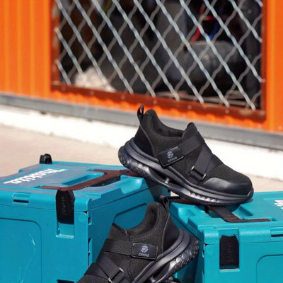 Minimalistische Ganzjahres Industrie und Bauschutzschuhe mit Stahlkappe