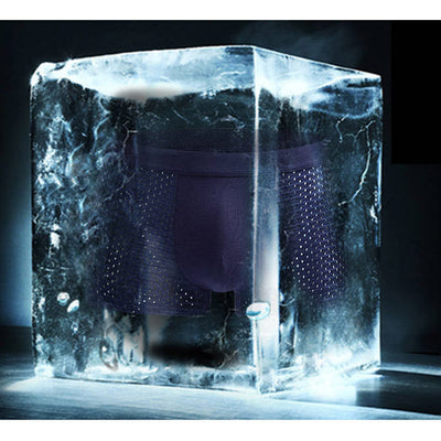 Rowan – Hochwertige Herren-Boxershorts aus Eiskrepp mit Mesh