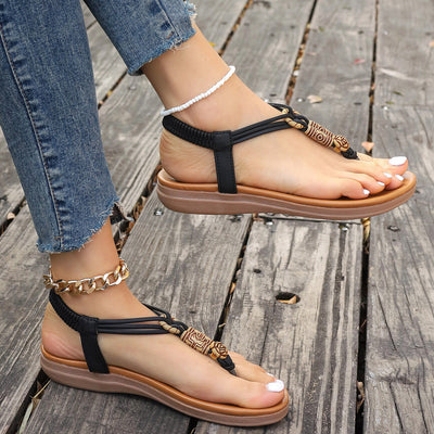 Robyn – Flache Damen Sandalen im Sommer-Roman-Stil