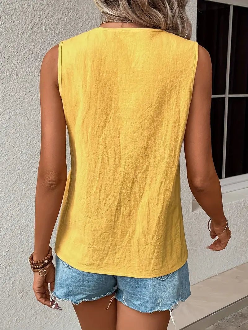 Liljana - Elegantes ärmelloses Hemd