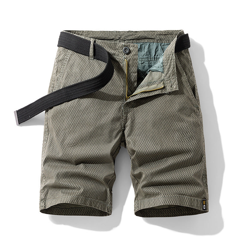 Robbie – Bequeme Herren Cargo Shorts mit gestreiftem Retro-Design