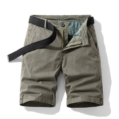 Robbie – Bequeme Herren Cargo Shorts mit gestreiftem Retro-Design