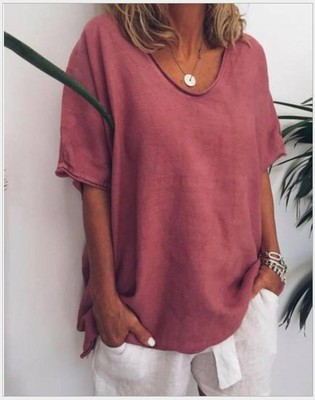 Sharon – Lockere Kurzarm-T-Shirts für Damen im Sommer