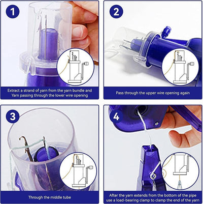 Schnellstrickgerät für Kordeln™ - Gleichmäßiges Stricken leicht gemacht