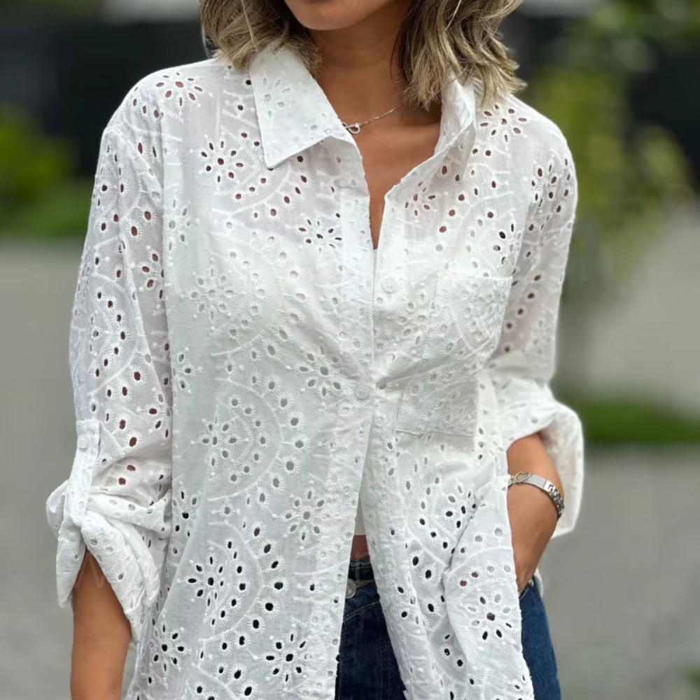 Liselotte - Besticktes Bohemian Shirt