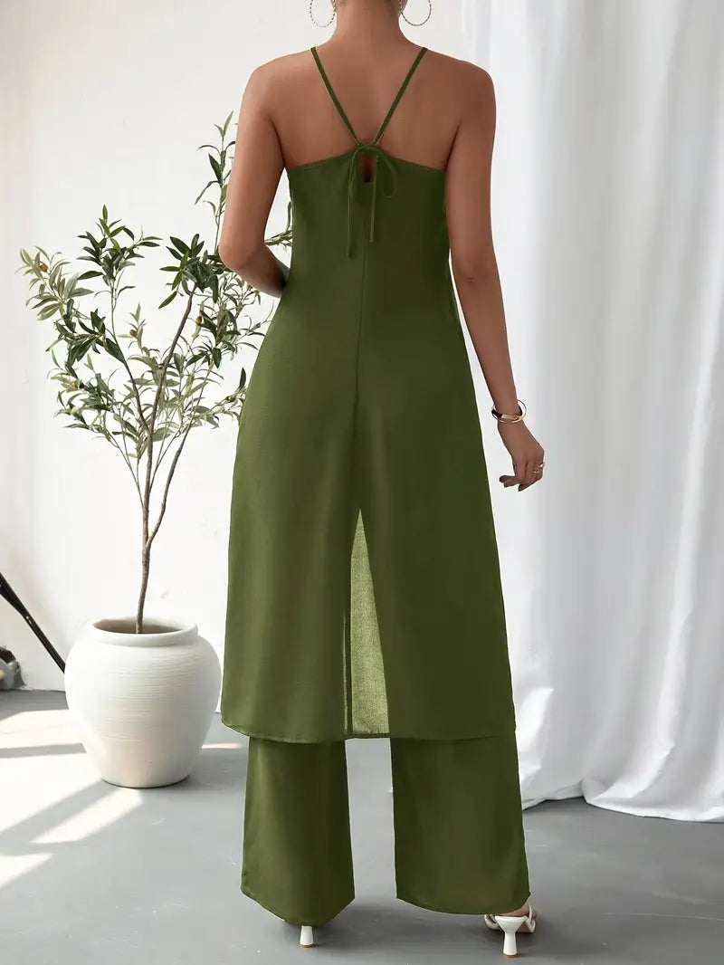 Eirini - Eleganter ärmelloser Zweiteiliger Satz